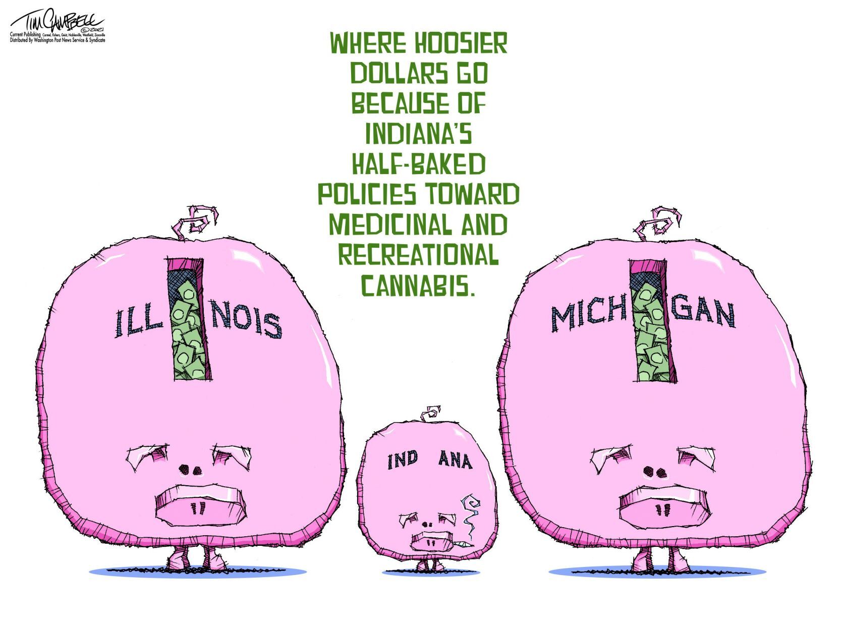 Tim Campbell cartoon